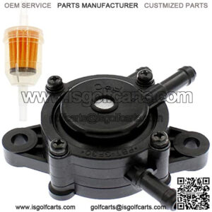 Fuel Pump Compatible for EZGO Gas Club Car Golf Cart 295cc 350cc Robin 4-cycle Engine Kawasaki FE290 FE350 TXT RXV ST Medalist Yamaha G16-G19 G20 G22 G29 Kawasaki 2003-2008 72873G01