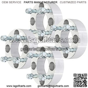 2 inch 4x101.6 to 4x101.6 Wheel Spacers 4x4 to 4x4 Adapters 4 Lug 1/2" Studs 68.5mm fits for EZ GO EZGO Club Car for Golf Cart 4pcs