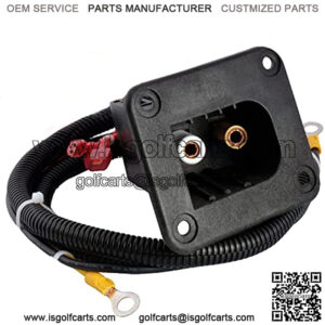 EZGO Powerwise Charger Receptacle with Harness & Reed Switch for TXT/Medalist/Workhorse 36V Golf Cart Models Replaces OEM # 73051G29, 73063-G01