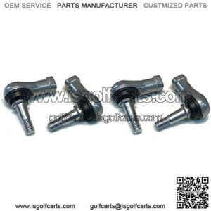 (4) Tie Rod Ends (Driver, Passenger Side) for EZGO TXT Golf Cart Years 2001 & Up