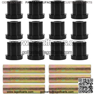 Rear Leaf Spring Bushing & Sleeves Kits for Club Car DS Golf Cart 1981-up & EZGO TXT/Medalist 1994-up, Replaces OEM 70289G02 70291G01