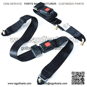 Universal Seatbelt Kit for Golf Cart, Go Kart, UTV, EZGO, Yamaha, Club Car Seat Belt Kit (2 Pack)