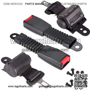 2PCS 42" Universal Golf Cart Seat Belts Front Rear Lap Seat Belts Kit for Golf Cart Yamaha Club Car