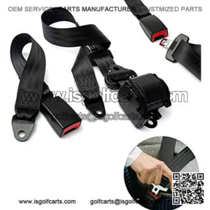 3 Point Universal Golf Cart Belt Kit, Adjustable Belt Kit for Trucks Forklifts Buses UTV Go-Karts, 126??