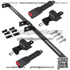 Universal 2 Passengers Golf Cart 47.64??Seat Belts Bracket Kit for Club Car Yamaha.Note:Not Fit Club Car Precedent/Yamaha G29/Drive/Drive2 and Models