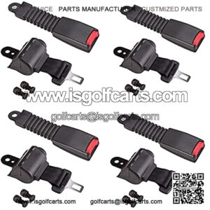 Golf Cart Seat Belt, 42" 4 PCS Universal Front Rear Seat Belt Kit for Club Car Yamaha