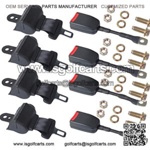 Golf Cart Seat Belts Kit Universal for Golf Carts Compatible with E-ZGO TXT&RXV, and Club Car 42" Seat Belts kit (Set of 4)