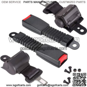 2x Golf Cart Seat Belts for EZGO Club Car Yamaha,42" Universal Retractable
