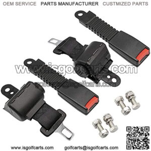 Golf Cart Seat Belts,Universal Retractable Belts Kit 42" Fits Club Car EZGO Yamaha 2 Set/4 Set