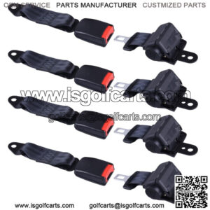 4 PCS Universal Golf Cart Seat Lap Belts for EZGO/Yamaha/Club Car