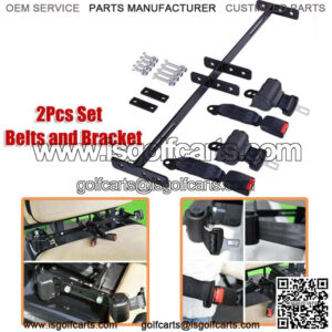 Golf Cart Seat Belts and Bracket Kit for EZGO/YAMAHA/CLUB CAR