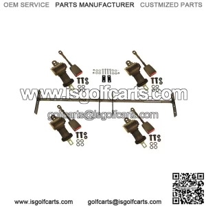 Golf Cart Seat Belt Kit with Bracket/Bar for Club Car, Yamaha, EZGO