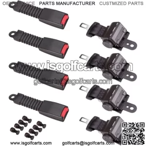 4x 42" Universal Golf Cart Seat Belts Front Rear Lap Seat Belt New