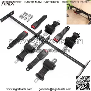 4Seat Belts Universal Golf Cart Mounting Bracket Kit Set Club Car CA