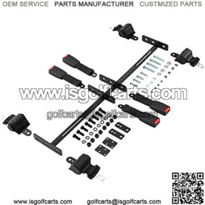 Golf Cart Set of 4 Retractable Belt Kit Retractable Bracket Fits EZGO TXT Yamaha Club Car DS Precedent Suitable for Most Golf carts??