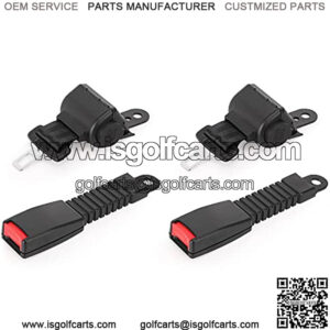 Golf Cart Seat Belts for EZGO, Club Car, Yamaha 42" Universal Retractable Seat Belts with Buckles - with DOT Certification