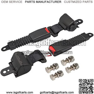 Golf Cart Seat Belts Universal Retractable Belts Kit 42" for Club Car Yamaha EZGO 2 Set/4 Set