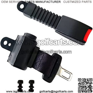 Golf Cart Universal 42" Retractable Belts Kit Front and Rear Fits Club Car, EZGO, Yamaha