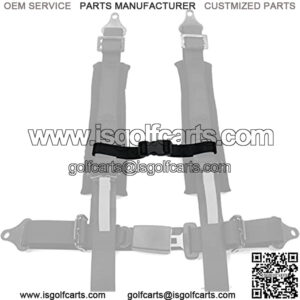 2 PACK Sternum Strap For 2 inch 3 inch 4 point 5 point UTV ATV Golf Cart Go Kart UTV harnesses seat Safety Harness (Black, 2 PACK)