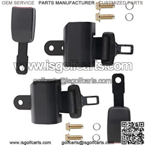 2 Point Seat Belt Kit Universal Retractable for Golf Cart EZGO Yamaha Club Car 2 Pack