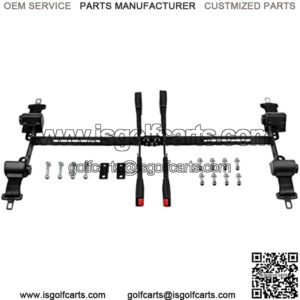 Universal 4PCS Retractable Golf Cart Seat Belt Kit with Bracket Compatible with EZGO, Yamaha, Club Car