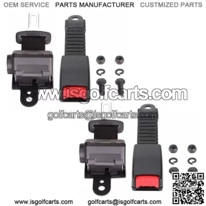 42' Golf Cart Seat Belts Lap Set Retractable For EZGO/Yamaha/Club Car New