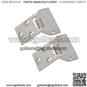 Pair Bottom Seat Hinge Plate For EZGO TXT/Medalist 1995+ Gas Electric Golf Cart