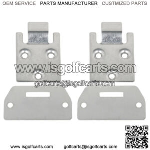 Set of 2 Seat Bottom Hinge and Plate for EZGO TXT/Medalist 1995 Up Golf Cart