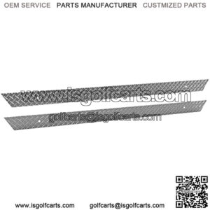 Aluminum Diamond Plate Insert Rocker Panel for Club Car Golf Cart DS 82-Up (Set of 2)