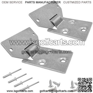 EZGO Golf Cart Seat Hinge Bottom and Plate for EZGO TXT/Medalist Golf Cart 1995-up EZGO MPT Shuttle Workhorse Series 2001-up OEM# 71610-G01 71610G01 71609-G01 71609G01