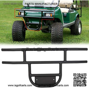 Front Golf Cart Brush Guard Tubular Bumper Fits 1981 and Up Club Car DS Gas and Electric Models Black Club Car Precedent Front Brush