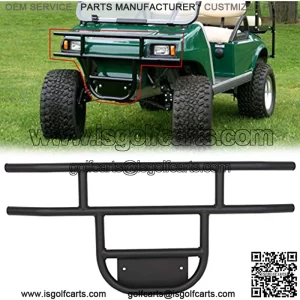 Front Brush Guard Tubular Bumper for 1981-Up Club Car DS Models, Gas & Electric Club Car Precedent Front Brush