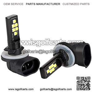 Golf Cart LED Light Headlights Bulb for Club Car DS (1999+) and (2004+) Precedent??Pack of 2