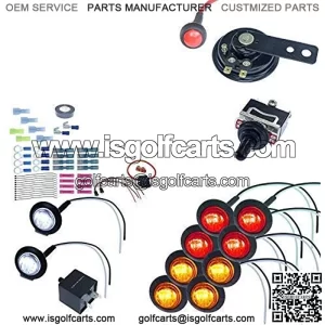 ATV/UTV SXS Turn Signal DIY Street Legal Kit (No Wire, Round LED)