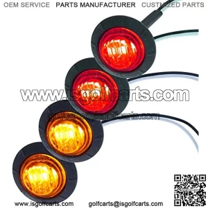 Universal UTV ATV DIY Street Legal Kit Turn Signal System with Horn (Round LED, Toggle Switch)