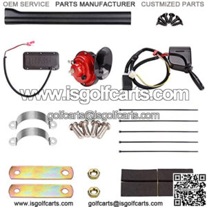 Universal Golf Cart Turn Signal Kit with Horn Brake Light Switch, 9-Pin Plug Upgrade Wiring Harness - 12V