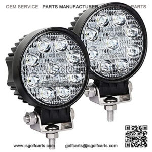 Exzeit Waterproof LED Pods, 54W 3800LMS 60?? Flood Offroad Light with CREE Led Chips, Off Road Lights, Led Work Lights for Truck Trator Jeep ATV UTV Golf cart Boat, 12v/24v (3.5 inch)