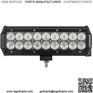 LED Light Bar 9inch 54W Led Light Pod Off-Road Lights Flood Beam Driving Lights for Trucks Car Pickup ATV Jeep Motorcycle Boat Golf Cart with Mounting Brackets