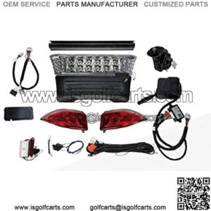 Golf Cart Parts & Accessories Club Car Precedent Deluxe Street Legal LED Light Kit 2008+ w/Hi-Low Beams