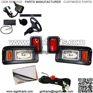 Performance Plus Carts Club Car DS Golf Cart All LED Deluxe Street Legal Light Kit for 1993 and Up
