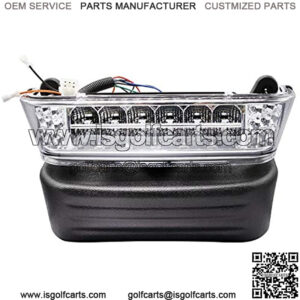 Club Car Precedent Led Head Light with Bumper Replacement or Upgrade for 2004-UP Electric Golf Carts