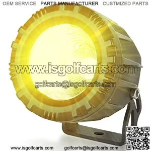 Auto Buero Single 25W 3.5 inch Round Yellow LED bar, LED Fog Light with Spotlight Led Work Light for Motorcycle Off Road Truck Tractor Boat