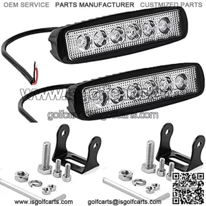 6inch Led Backup Lights 18W 6000K LED Reverse Tractor Work Lights Bar 12V For golf cart,ATV, SUV, Jeep Wrangler, lawn mower, Go-Kart