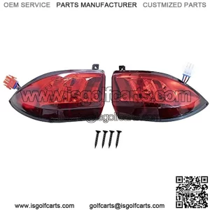 Club Car Precedent y Tempo - Luz trasera LED de 2004 en adelante, 12 V, 3 cables, 2 luces traseras de repuesto