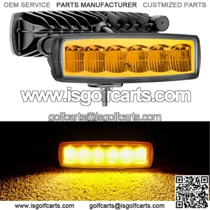 Luces antiniebla LED amarillas ??mbar para conducci??n, barras de luces todoterde 5.8 pulgadas, impermeables, luces auxili de trabajo para navegaci??n, coche, cami??n, ATV, UTV, motocicleta, golf, ba