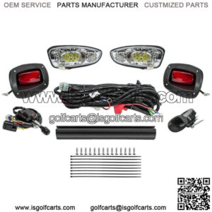 Golf Cart Deluxe Street Legal All LED Light Kit for EZGO RXV 2008-2015