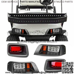 Golf Cart LED Headlight + Tail Light Kit For EZGO TXT Gas or Electric 1996-2013