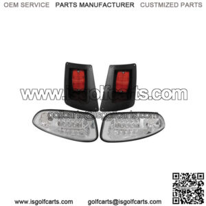 EZGO RXV Golf Cart LED Headlight & Tail light Kit 2008-15 Gas and Electric