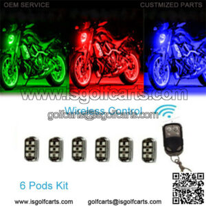 LED Body Glow Neon Accent Lights Pod Kit For Golf Cart EZGO CLUB CAR And YAMAHA