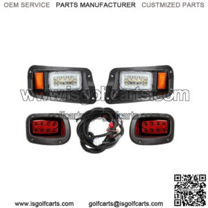 Golf Cart LED Light Kit Fit EZGO Freedom Street Legal Turn Signals Light 12-48V